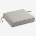 Replacement Boxed Edge Chair Cushion - Silver, 21 in. x 19 in.
