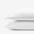 T-Shirt Soft Jersey Knit Pillowcase Set - White, Standard