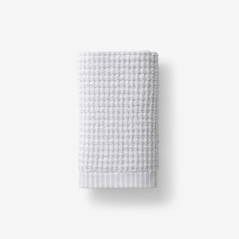 Textured Dot Hand Towel - Silver