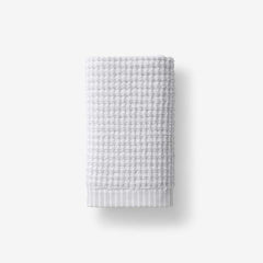 Textured Dot Hand Towel - Silver