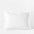 Premium Breathable Relaxed Linen Sham - White, King