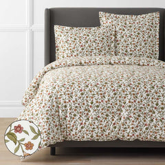 Garden Florals Premium Smooth Wrinkle-Free Sateen Comforter - Cream Multi, Twin/Twin XL