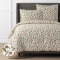 Garden Florals Premium Smooth Wrinkle-Free Sateen Comforter - Cream Multi, Full/Queen