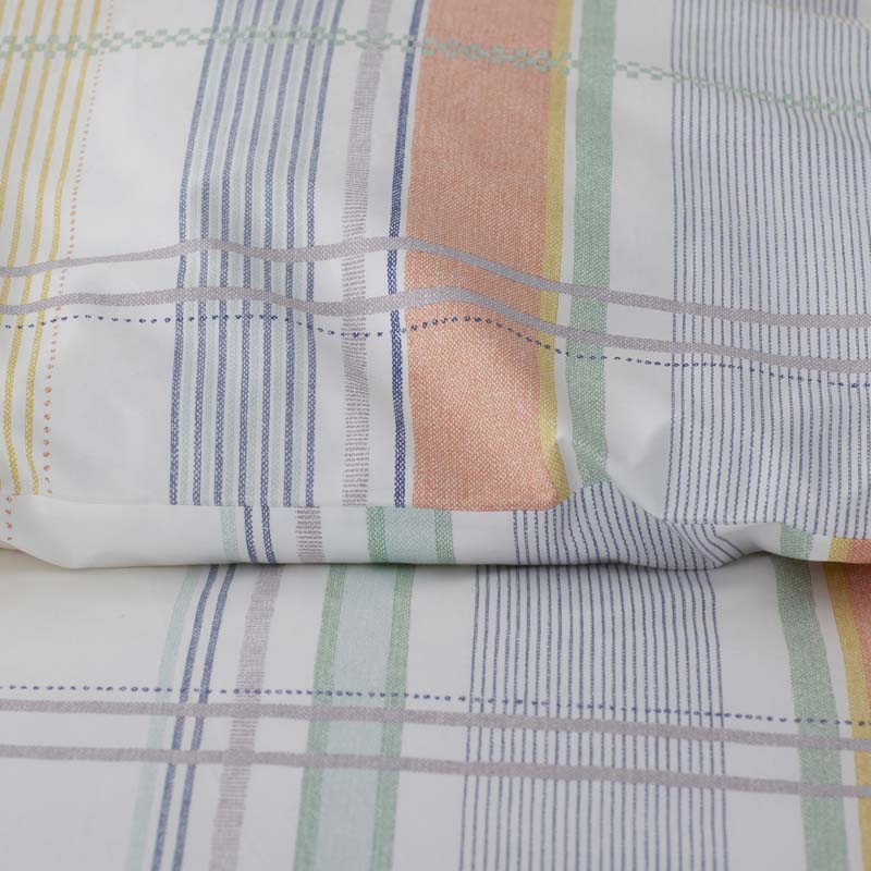Alder Plaid Classic Cool Cotton Percale Duvet Cover - Multi, Twin/Twin XL