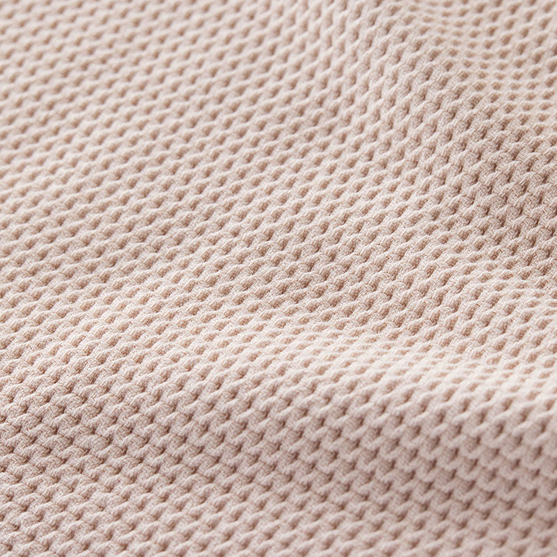 Garter Stitch Blanket - Pink Blush, King/Cal. King