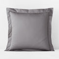 Premium Smooth Supima® Cotton Wrinkle-Free Sateen Sham - Silver, Euro