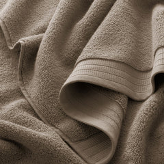 Plush Spa Solid Bath Towel - Mocha