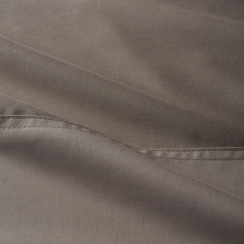 Premium Smooth Supima® Cotton Wrinkle-Free Sateen Flat Bed Sheet - Cloud, Queen