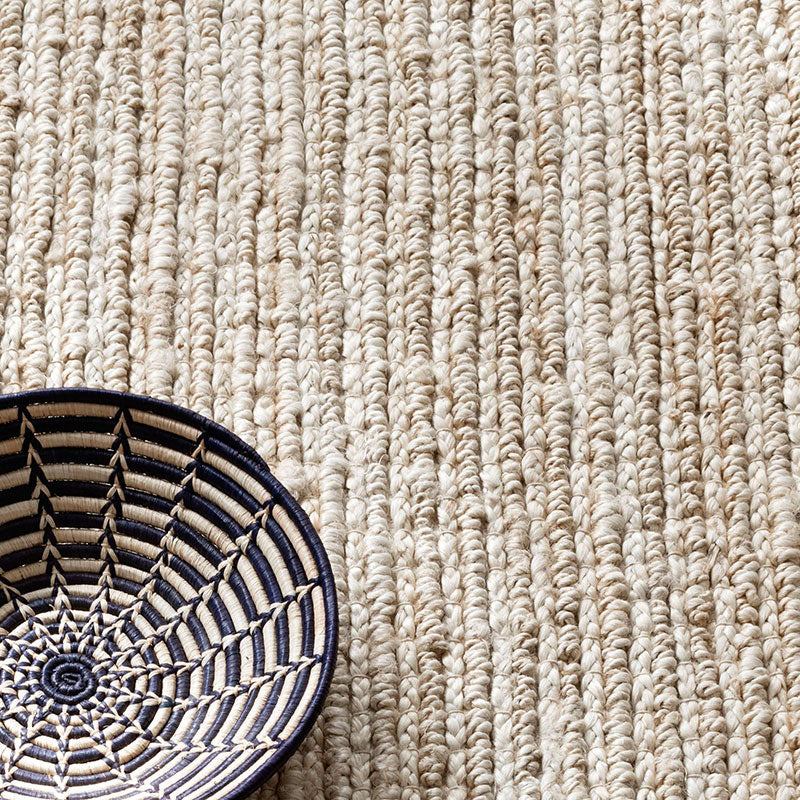 Dunes Handwoven Jute Rug - Ivory, 2' x 3'