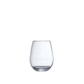 Outdoor Stemless Wine Glasses, Set of 6 - Clear