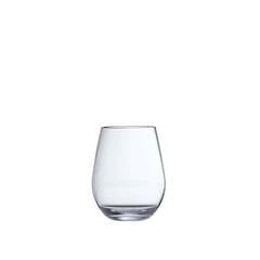 Outdoor Stemless Wine Glasses, Set of 6 - Clear