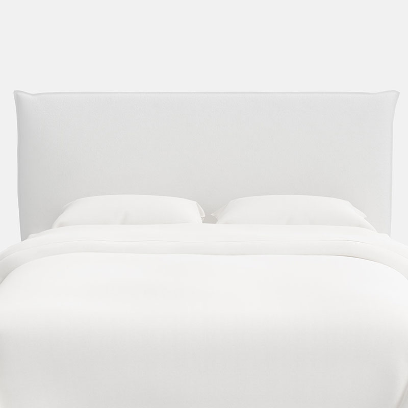 Sutton Velvet Headboard - White, King