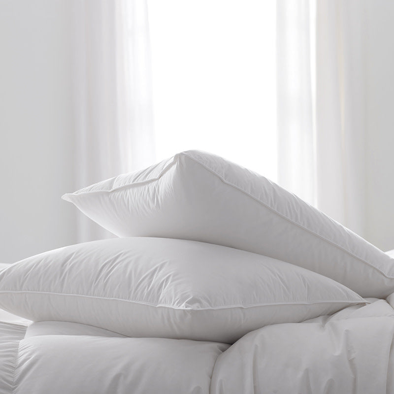 Imperial German Batiste Pillow and Protector Set - White