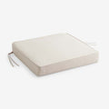 Rain Boxed Edge Replacement Chair Cushion - Pumice, 18 in. x 18 in.