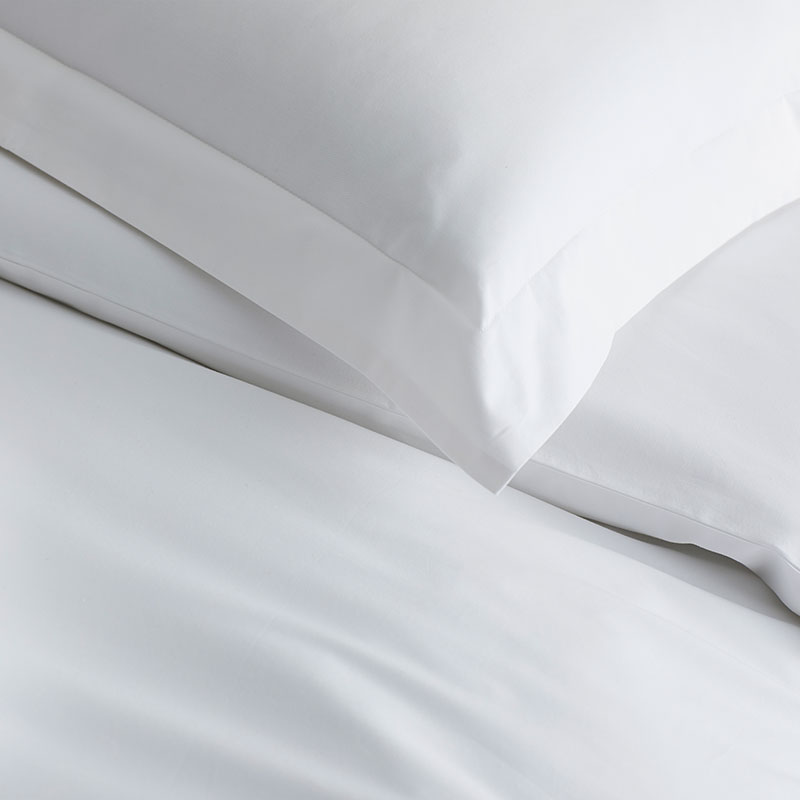 Premium Smooth Supima® Cotton Wrinkle-Free Sateen Flat Bed Sheet - White, Deep Pocket Queen