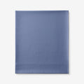 Premium Smooth Supima® Cotton Wrinkle-Free Sateen Flat Bed Sheet - Blue Dusk, King/Cal. King