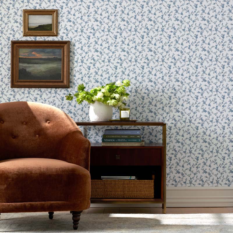 Tapestry Vine Removable Wallpaper - Blue Multi, Panel