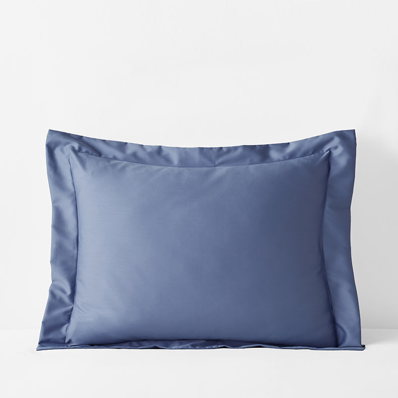 Premium Smooth Supima® Cotton Wrinkle-Free Sateen Sham - Blue Dusk, King