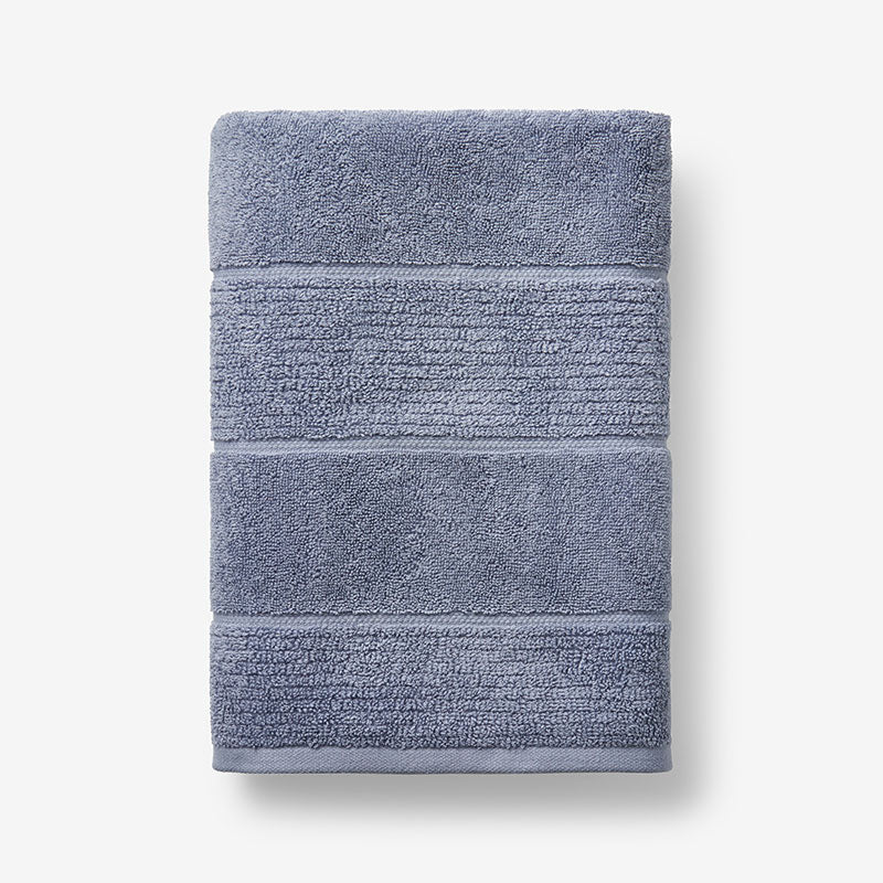 Textured Stripe Bath Towel - Blue Mist