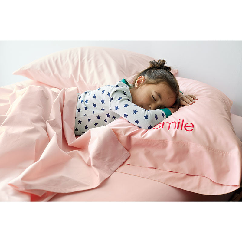 Classic Cool Organic Cotton Percale Solid Duvet Cover - Petal Pink, Full/Queen