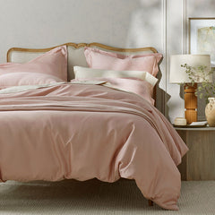 Premium Smooth Supima® Cotton Wrinkle-Free Sateen Flat Bed Sheet - Rose, Twin/Twin XL