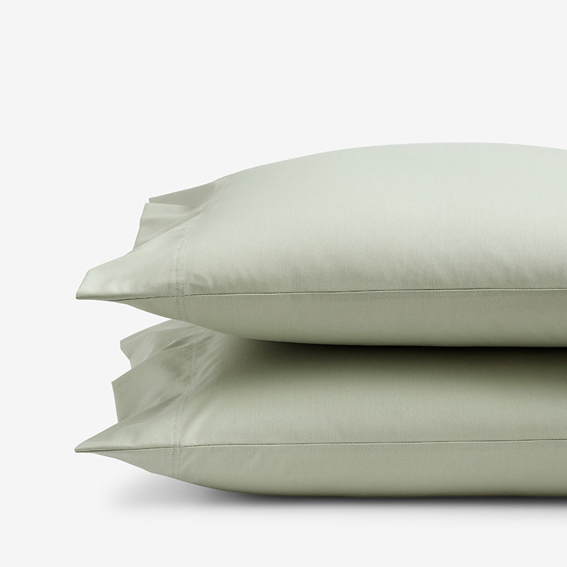 Classic Smooth Wrinkle-Free Sateen Pillowcase Set - Laurel Green, King