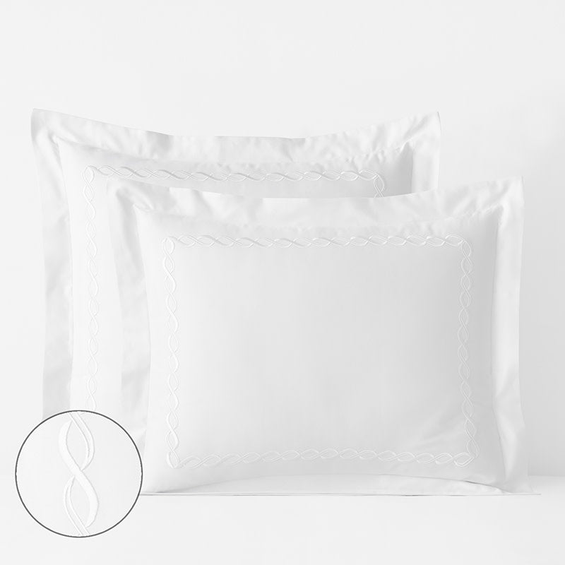 Marcella Premium Smooth Egyptian Cotton Sateen Sham - White, King