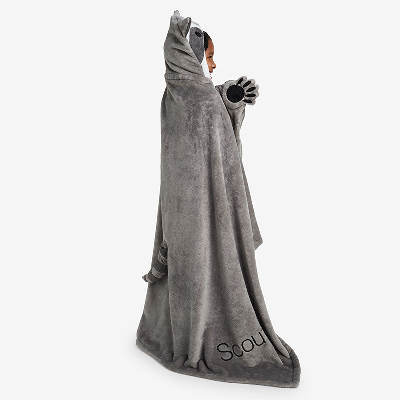 Plush Character Throw - Raccoon