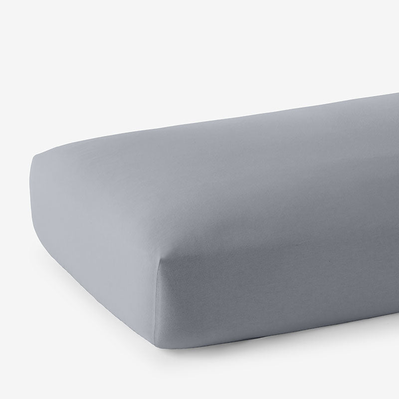 Classic Ultra-Cozy Cotton Velvet Flannel Fitted Bed Sheet - Slate Gray, Queen