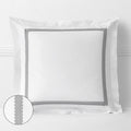 Hewett Luxe Smooth Egyptian Cotton Sateen Sham - Gray, Euro