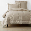 Classic Cool Cotton Percale Comforter - Cocoa, King/Cal King