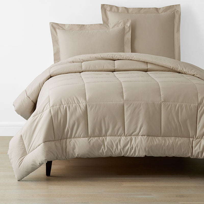 Classic Cool Cotton Percale Comforter - Cocoa, Twin/Twin XL