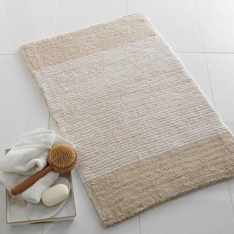 Striped Bath Rug - Jute, 17 in. x 24 in.