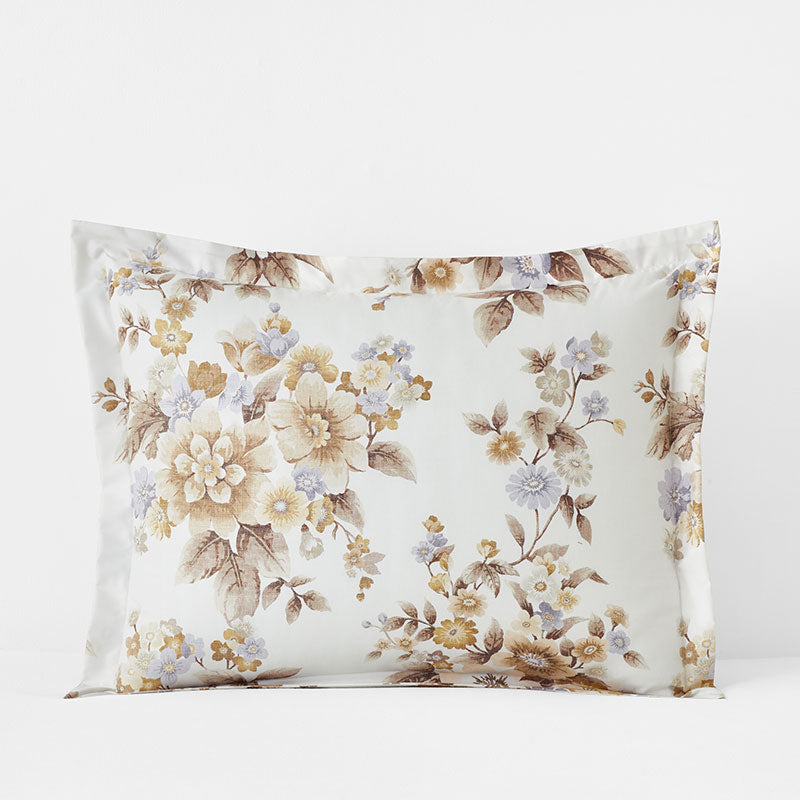 Primrose Bloom Premium Smooth Wrinkle-Free Sateen Sham - Beige Multi, King