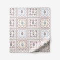 Lottie Classic Cool Cotton Percale Flat Bed Sheet - Ivory Multi, Full