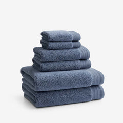 Plush Spa Solid 6-Piece Bath Set - Indigo