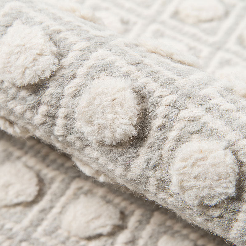 Dot Handwoven Wool Rug - Gray, 3' 9" x 5' 9"