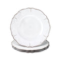 Rustica Antique White Melamine Salad Plates, Set of 4 - White