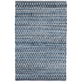 Denim Stone Blue Handwoven Cotton Rug - Denim, 5' x 8'