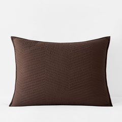 Voile Sham - Dark Brown, King