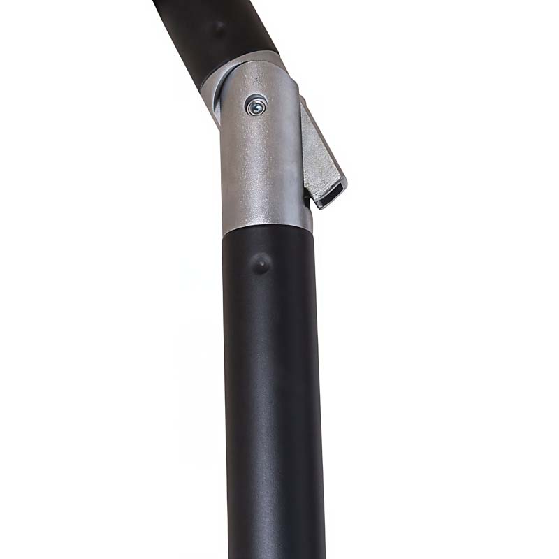 9' Round Double Scallop Outdoor Patio Umbrella, Aluminum with Auto Tilt and Crank Lift - Natural