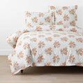 Blossoms and Stripes Classic Cool Cotton Percale Duvet Cover - Petal Charm, Twin/Twin XL