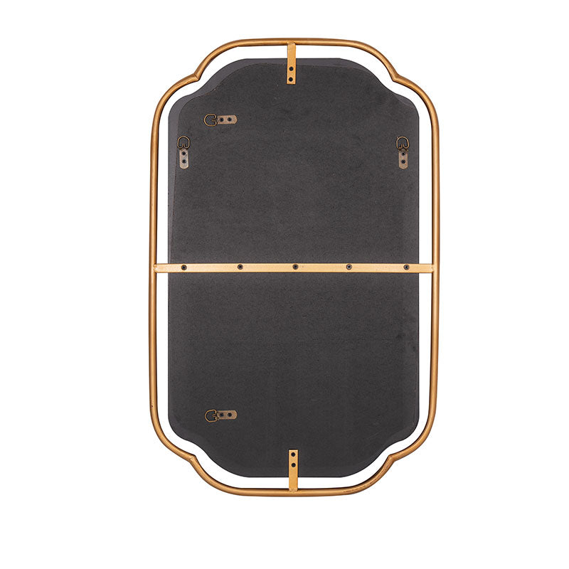Gilded Floating Frame Wall Mirror - Gold, OS