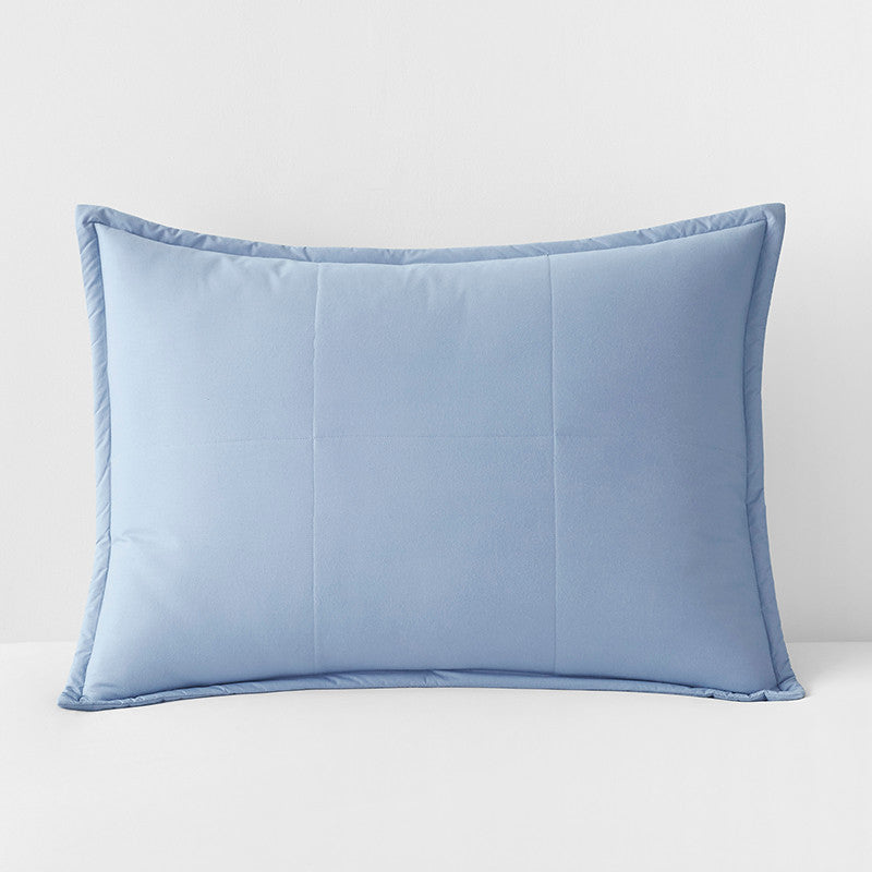 Quilted Sham - Porcelain Blue, Standard