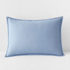Quilted Sham - Porcelain Blue, Standard