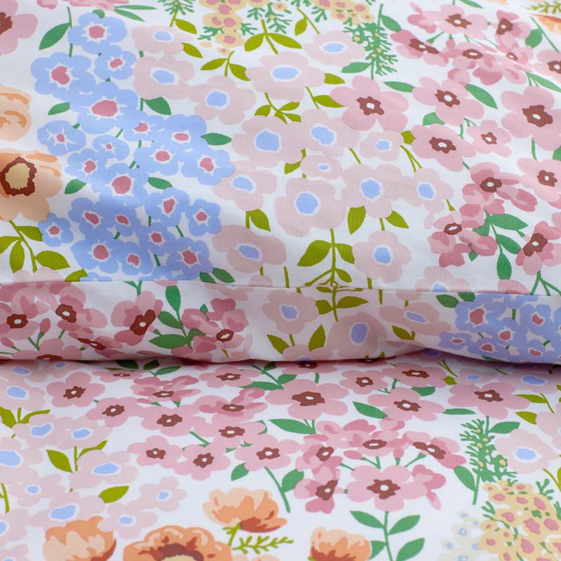 Garden Jubilee Classic Cool Cotton Percale Fitted Bed Sheet - Multi, Full