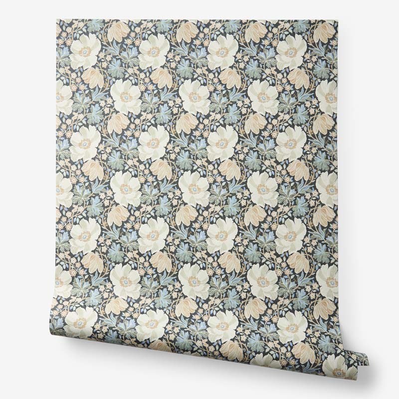 Tapestry Floral Removable Wallpaper - Ivory Multi, Panel