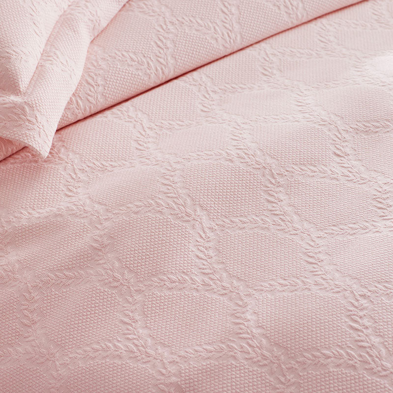 Laurel Matelasse Sham - Soft Pink, King