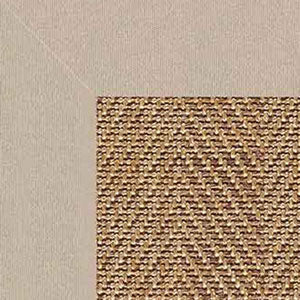 Sunbrella Herringbone Bordered Indoor/Outdoor Rug - Antique Beige, Swatch