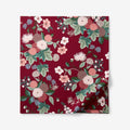 Dahlia Classic Cool Cotton Percale Flat Bed Sheet - Dark Red, King/Cal. King